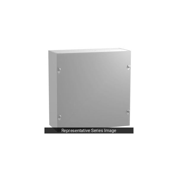 N1 Screw Cover, 6 x 6 x 4, Steel/Gray